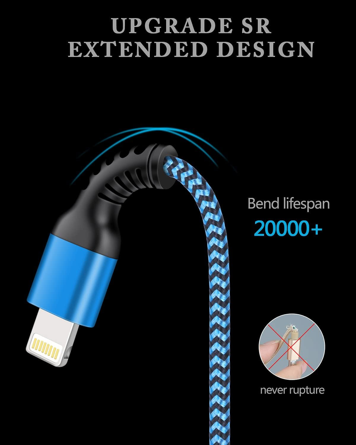 Short Iphone Charger Cord, 1Ft/2Pcs USB a to Lightning Cable Fast Charging | [Apple MFI Certified] Braided Phone Charger Data Sync for Iphone 14 Pro Max 13 12 Pro/11/Xs/Xr/X/Se/8 Plus/7/6S, Ipad for Car