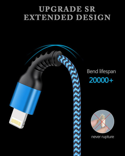 Short Iphone Charger Cord, 1Ft/2Pcs USB a to Lightning Cable Fast Charging | [Apple MFI Certified] Braided Phone Charger Data Sync for Iphone 14 Pro Max 13 12 Pro/11/Xs/Xr/X/Se/8 Plus/7/6S, Ipad for Car