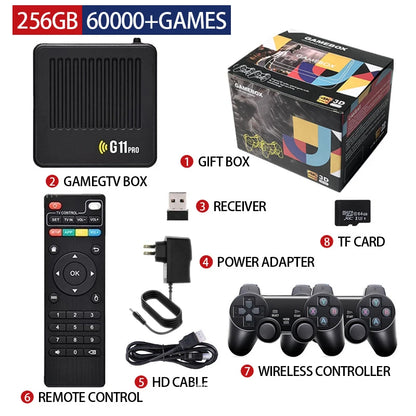 G11 Pro Game Box 4K HD TV Game Stick Video Game Console with 30000-60000 Retro Games Portable Game Player