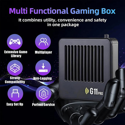 G11 Pro Game Box 4K HD TV Game Stick Video Game Console with 30000-60000 Retro Games Portable Game Player