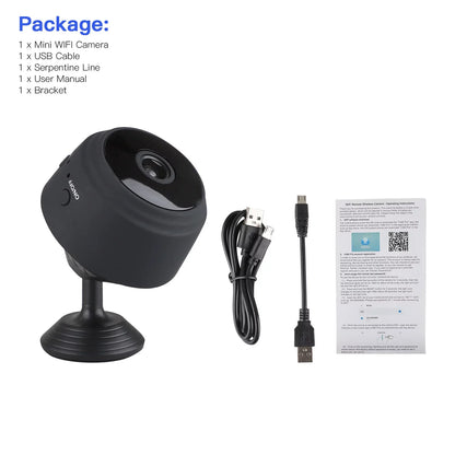 SZDUDU Mini Wireless Security Camera, Full HD 720P Portable Small HD Nanny Cam with Night Vision, Video Record and Motion Detection for Home Car Drone Office and Outdoor Use