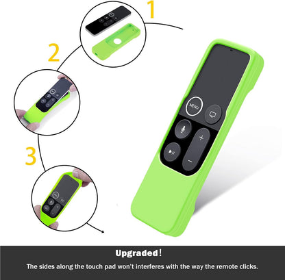 Case Compatible with Apple TV 4K/ 4Th Gen Remote Chartreuse | Light Light Weight Anti-Slip Shock Proof Silicone Cover for Controller for Apple TV Siri Remote