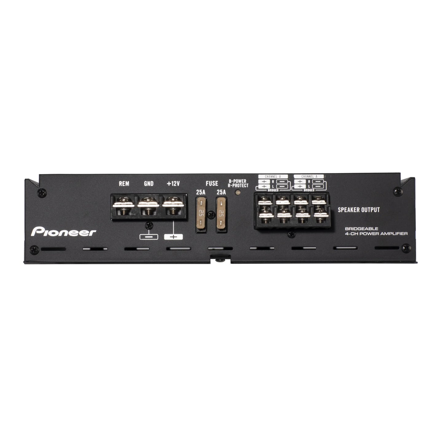 GM-E360X4 4-Channel Bridgeable Car Amplifier, 1000W Max Power, HPF/LPF & Bass Boost