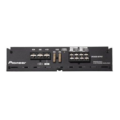 GM-E360X4 4-Channel Bridgeable Car Amplifier, 1000W Max Power, HPF/LPF & Bass Boost