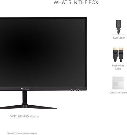 VX2718-P-MHD 27 Inch 1080P Gaming Monitor, 180Hz and 1Ms for Smooth Gameplay, Freesync and Eye Care Technology for Comfortable Viewing, HDMI, and Displayport Inputs
