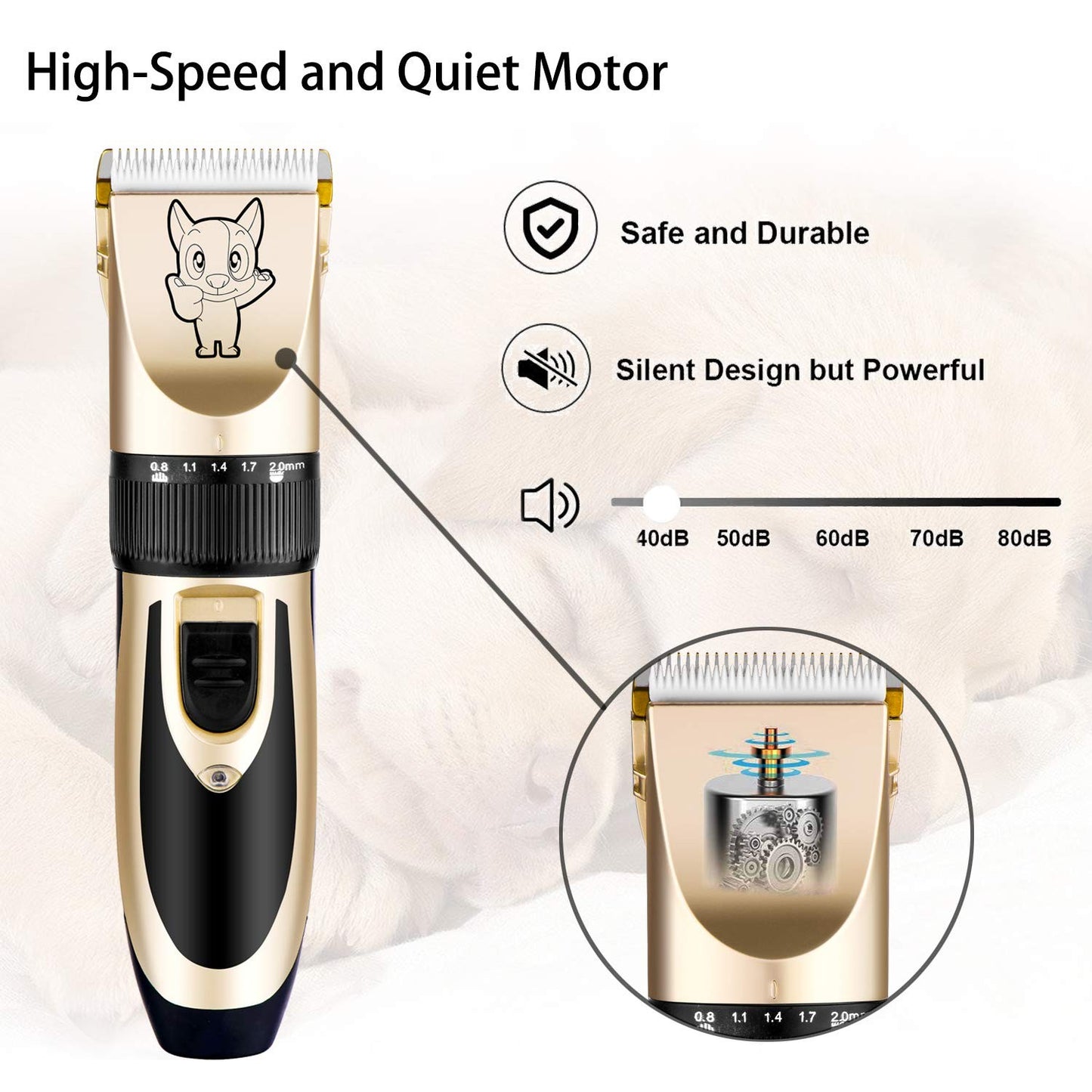 Cortadora De Pelo Cortapelos Profesional Para Perros Maquina Cortar Pet Grooming