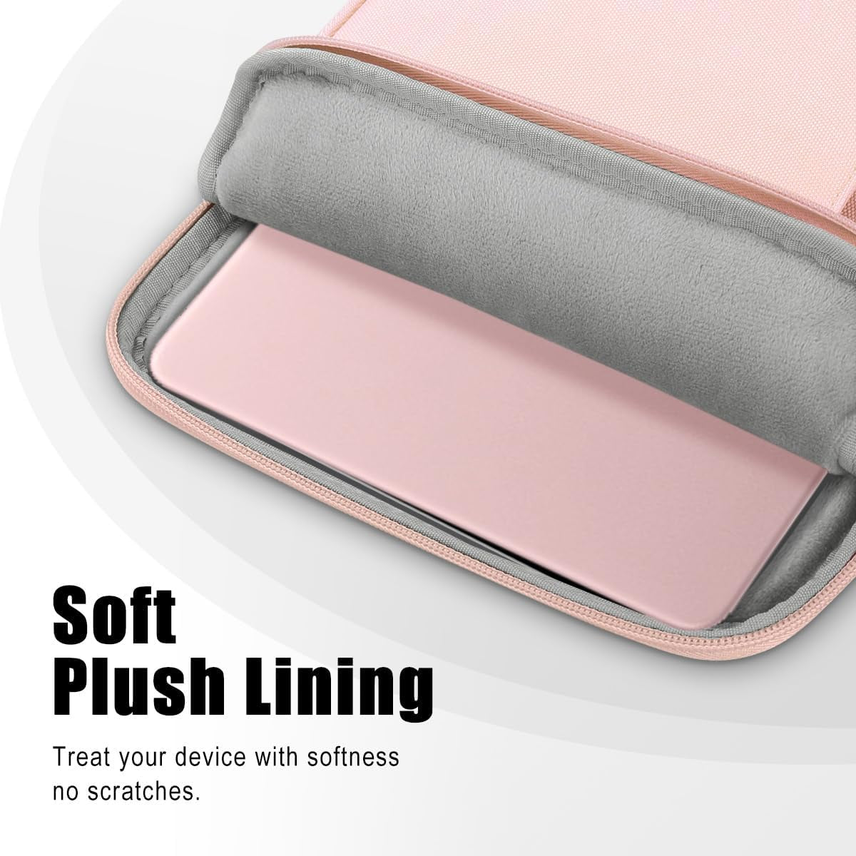 Sleeve Case with Shoulder Strap for Laptop, 13.3-14", Pink | Fit Macbook Neo 13 Inch 2026 Model A3404 with A18 Pro Chip, Carrying Case with Shoulder Strap