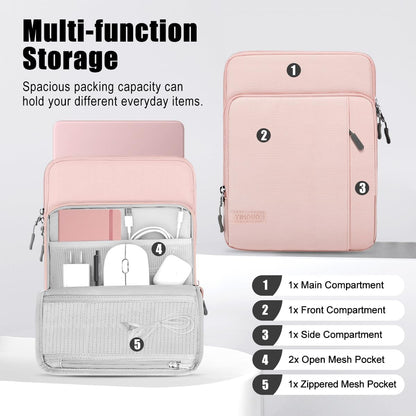 Sleeve Case with Shoulder Strap for Laptop, 13.3-14", Pink | Fit Macbook Neo 13 Inch 2026 Model A3404 with A18 Pro Chip, Carrying Case with Shoulder Strap