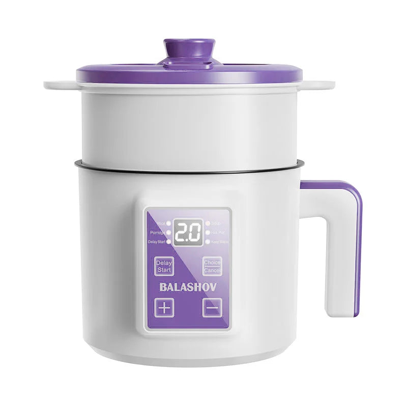 1.7L Electric Rice Cooker Single Double Layer 220V Multi Cooker Non-Stick Smart Mechanical Multicooker Steamed Rice Pot for Home