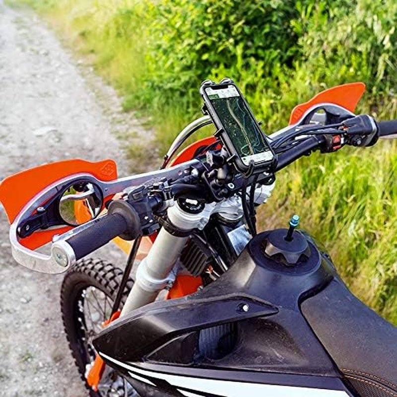 Quick-Grip XL Phone Mount with Handlebar U-Bolt Base | B Size 1" Ball with Short Arm, Fits Motorcycles, Atvs, Utvs and Bikes, for Large Smartphones
