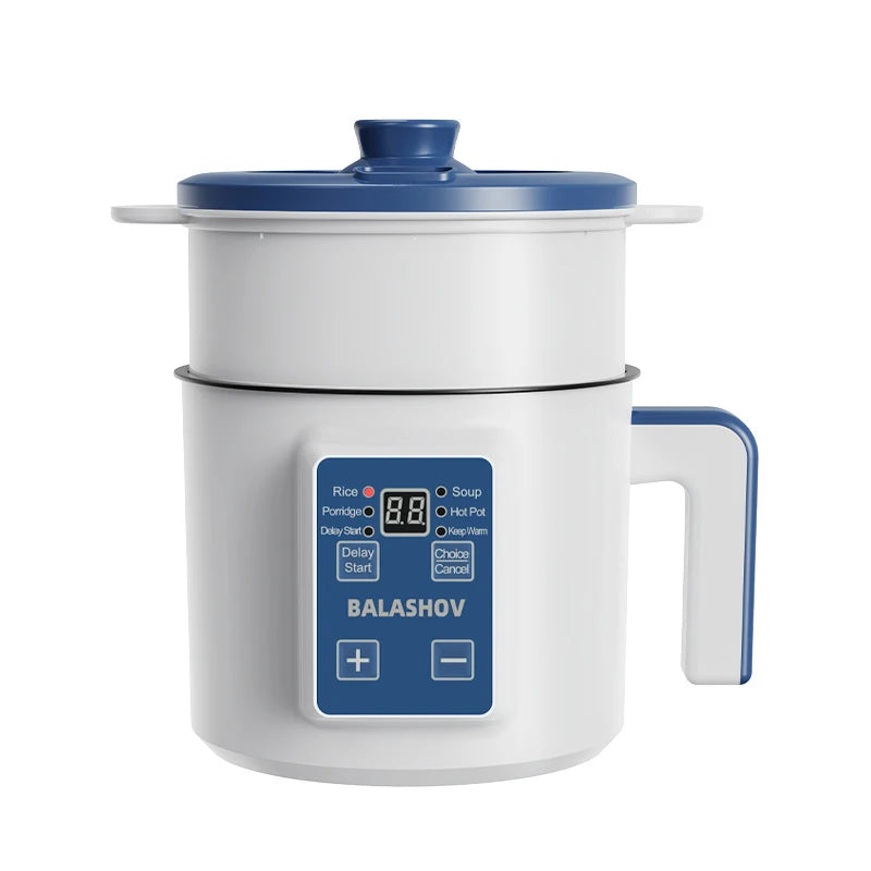1.7L Electric Rice Cooker Single Double Layer 220V Multi Cooker Non-Stick Smart Mechanical Multicooker Steamed Rice Pot for Home