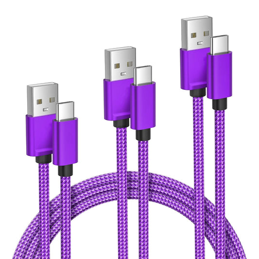 Charger Cord for Airpods Pro 3, USB a to USB C Cabl (1.5/3.3/6.6FT) | 3Pack Type C Charging Cord for Airpods 4, Iphone 17/16/15, Samsung S26/S25
