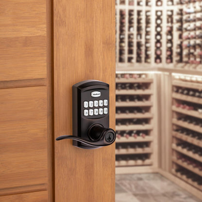 Kwikset 917TNL-11PS Smartcode Keypad Electronic with Tustin Lever Smartkey with 6AL Latch and RCS Strike Venetian Bronze Finish