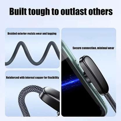 100W Fast Charging Cable Right Angle 90 Degree USB C Type C Data Cord Mobile Phone Fast Charging Data Cable for Iphonesamsung MI