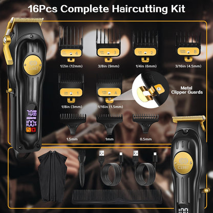 LUJO BARBERO Maquina De Cortar Cabello Recortadora Recortar Kit Pelo Corte PRO