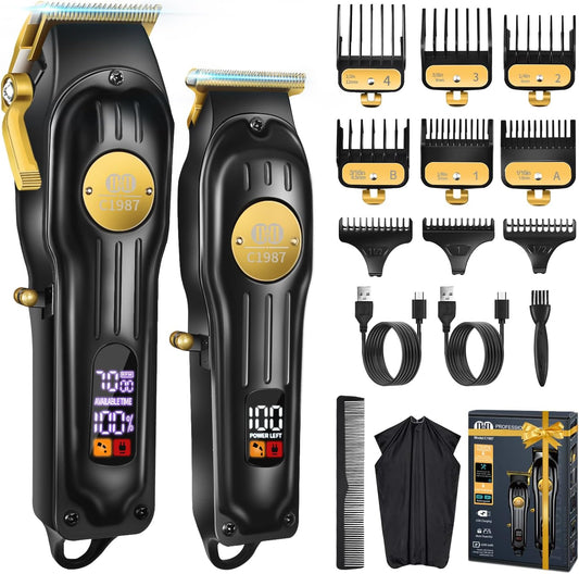 LUJO BARBERO Maquina De Cortar Cabello Recortadora Recortar Kit Pelo Corte PRO