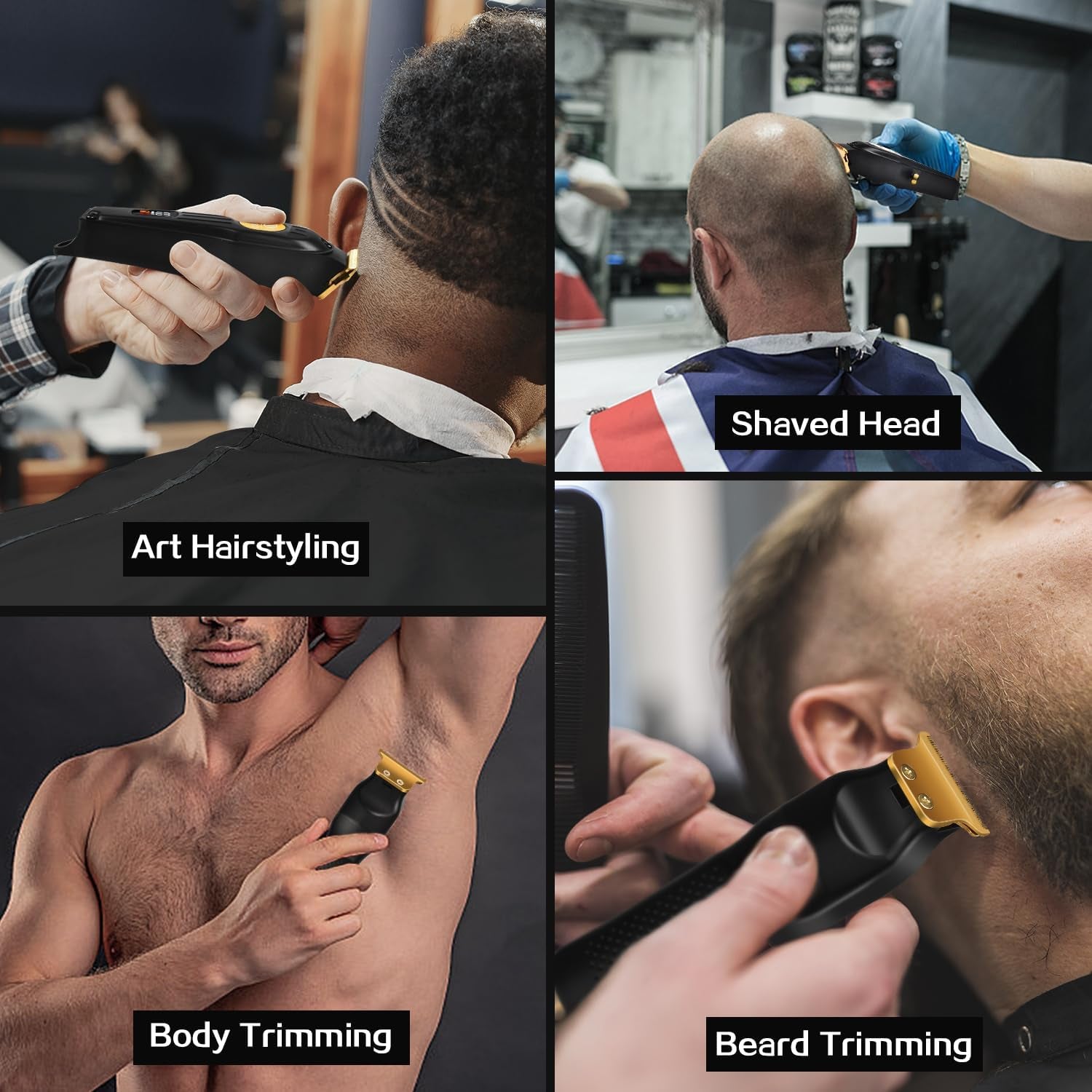 LUJO BARBERO Maquina De Cortar Cabello Recortadora Recortar Kit Pelo Corte PRO