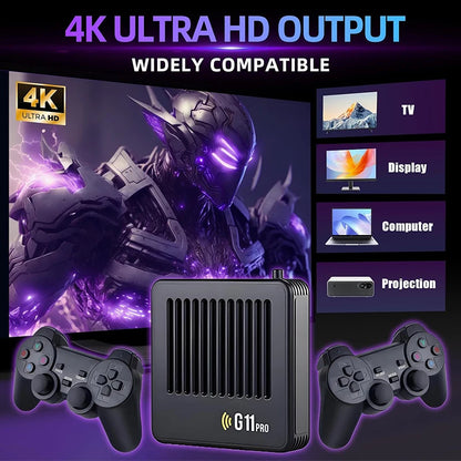 G11 Pro Game Box 4K HD TV Game Stick Video Game Console with 30000-60000 Retro Games Portable Game Player