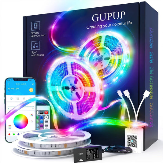 LED Lights Strip 100 FT, LED Lights for Bedroom 100Ft, RGB Rope Light for Room, Bluetooth APP Control,Color Changing Strip, Sync with Music,Para Cuarto, for Bedroom Home Party Decoration | Bluetooth APP Control,Color Changing Strip, Sync with Music, Para Cuarto, for Bedroom Home Party Decoration