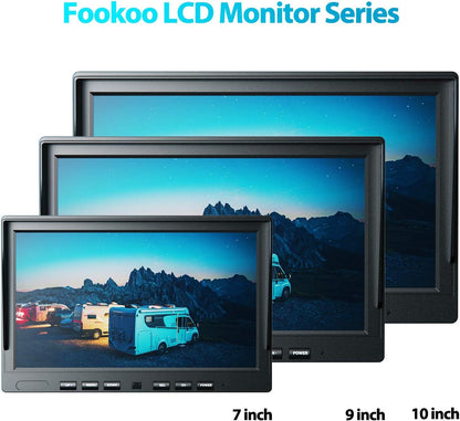 10" HD 1080P Wired Backup Camera with 10" Dual Split Screen Monitor | IP69 Waterproof Rear View Camera Loop Recording Parking Lines Night Vision Easy Install for Truck/Trailer/Rv/Tractor - DY101